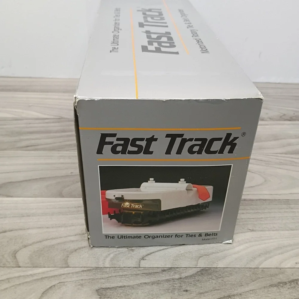 Fast Track Motorized Rotary Tie and Belt Closet Organizer 36 Tie New Open Box